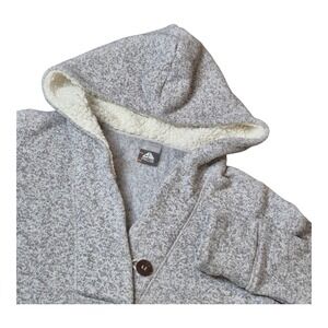 VTG Nike ACG Pullover Sherpa Fleece Hooded Sweater Sweatshirt‎ Gray Women's M